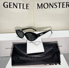 GentleMonster Sunglasses Jennie - Fish Tail 01 Black Frame Black Lenses