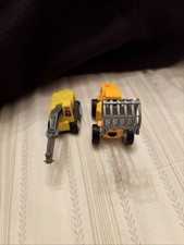 Lot Of 2 Mini Construction Workers Vehicles