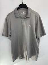 Tommy Bahama Polo Shirt Size Large Cotton Blend Collared Embroiderd Swordfish