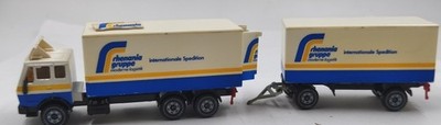 Siku 80er Jahre Rhenania Gruppe Spedition Hängerzug
