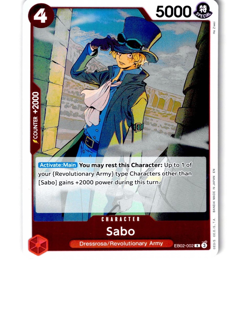 Sabo EB02-002 Rare Extra Booster: Anime 25th Collection One Piece