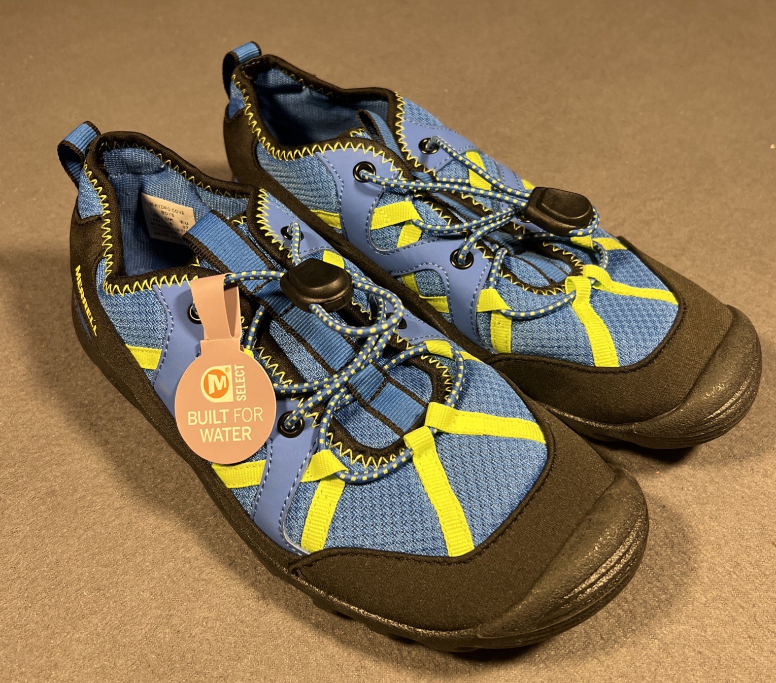 Merrell Hydro Cove Scarpe Acqua Ragazzo 6M Blu Neon Nero Spiaggia Fiume Lago Escursione