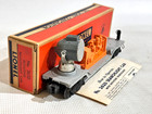 LIONEL POSTWAR CLEAN 3620 ORANGE ROTATING SEARCHLIGHT CAR W/ BOX/'55 MANUAL LF — photo 9