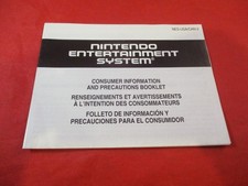 Nintendo Entertainment System NES Consumer Information and Precautions Booklet