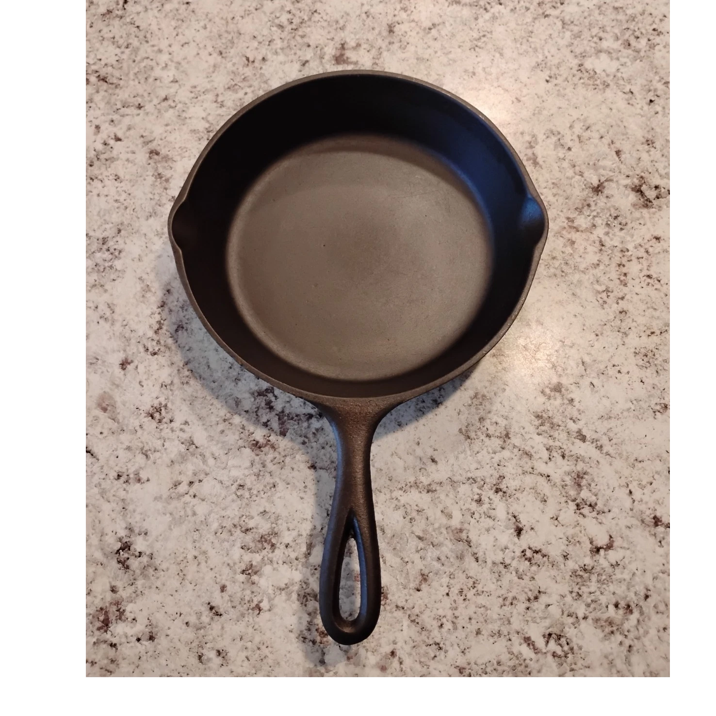 vintage 3 notch lodge Cast Iron Frying Pan Round Flat-Bottomed Size 5