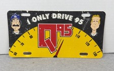 Vintage Q95 Bob and Tom Plastic Vanity Licens...
