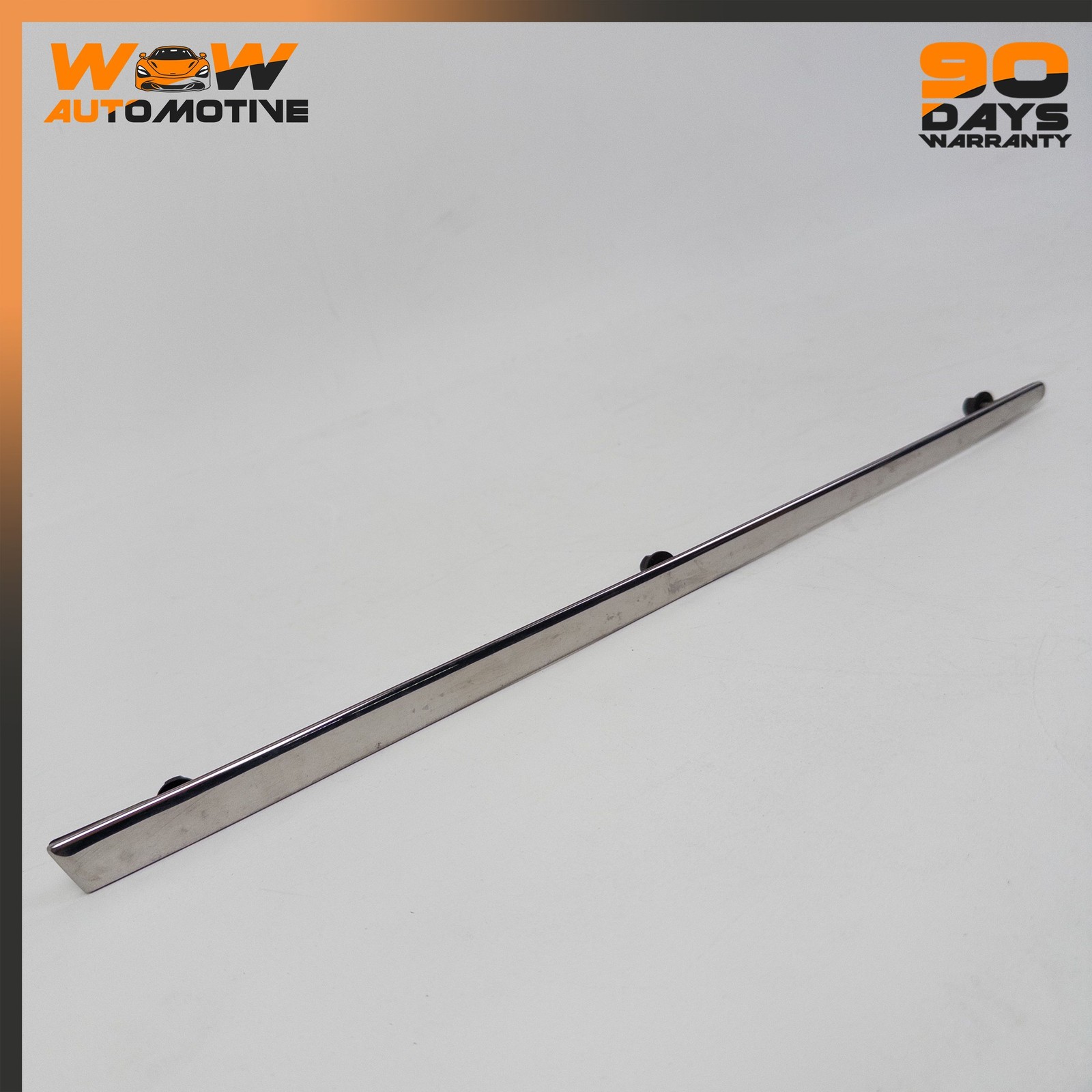 06-13 BENTLEY CONTINENTAL FLYING SPUR REAR LEFT BUMPER TRIM STRIP CHROME OEM