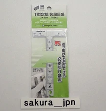 Niigata Seiki SK T-08KD T-type Ruler Scale 20x80mm Stainless Made in Japan