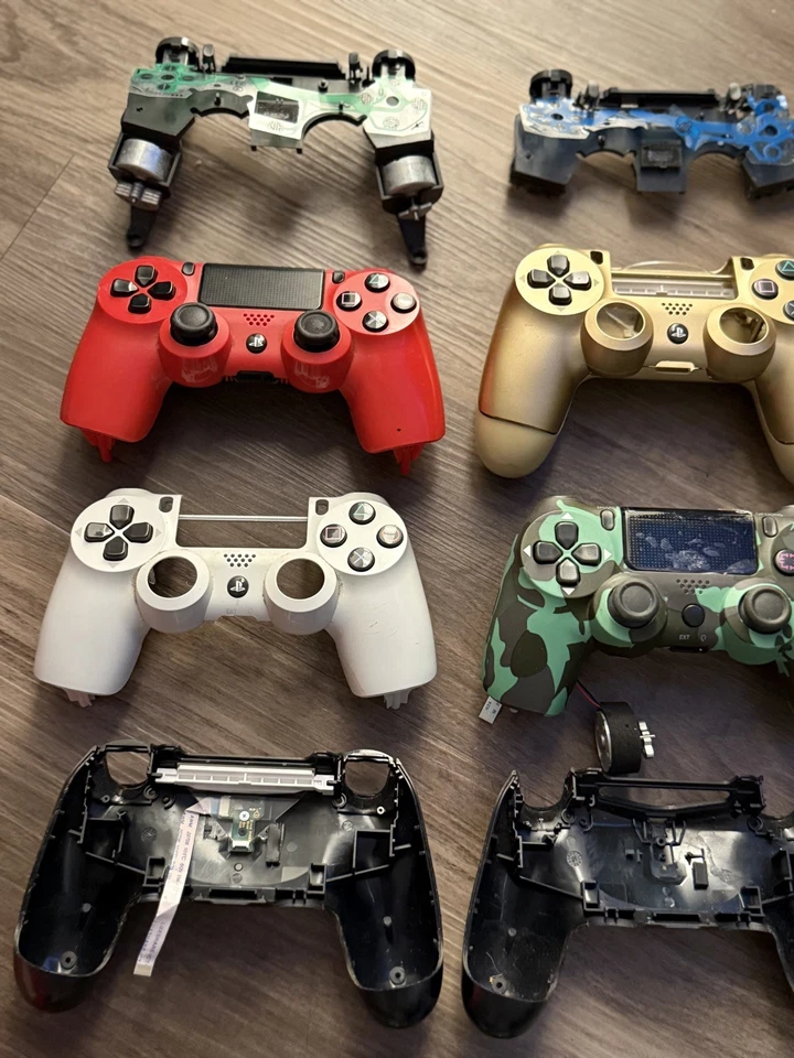 Lot of PS4 Controllers + Parts, Buttons, Casing, batteries, Playstation - Image 4 of 4