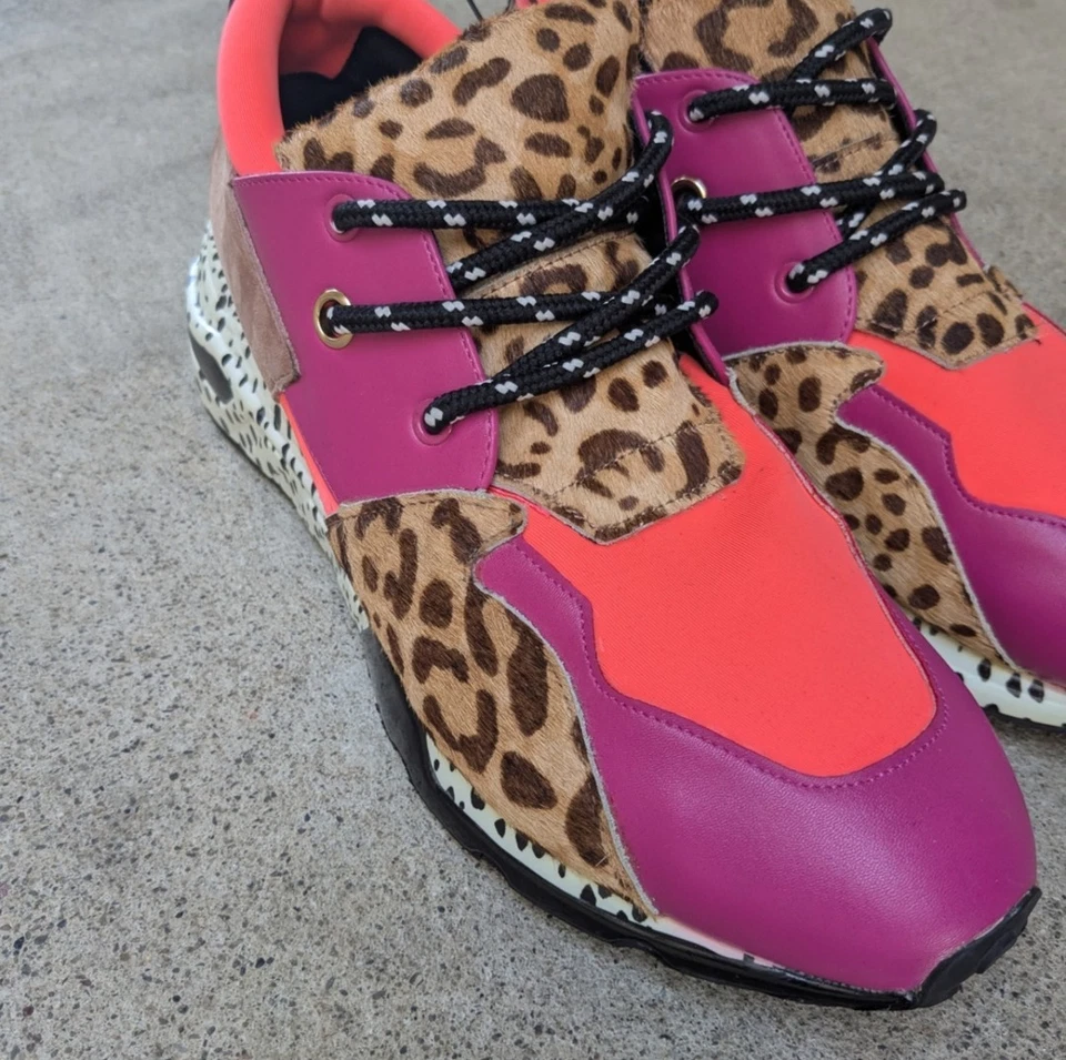 Steve Madden Cliff Bright Multicolored Lace-Up Sneakers - Image 3 of 4