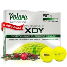 Polara Golf Self-Correcting Golf Balls Soft Feel, Anti-Slice Hook Corr
