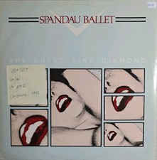 Spandau Ballet She Loved Like Diamonds Vinyl Record 12" VG+/VG+ CHS122585 1982