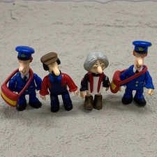 4pcs Postman Pat & Mrs Goggins Ted Glen Friends 2.5'' Action Figures Kids Toys