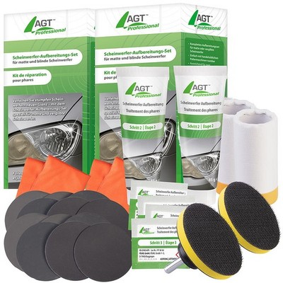 2er-Set Scheinwerfer-Aufbereitungs-Set für matte und blinde Scheinwerf
