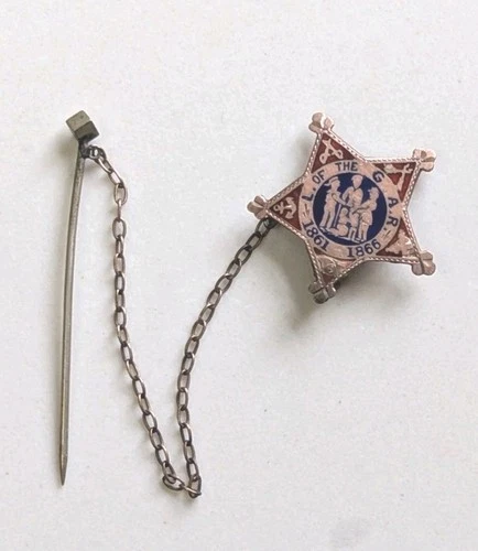 Ladies Grand Army Of The Republic Hat Pin 1861-1866 Civil War Pin Works Well