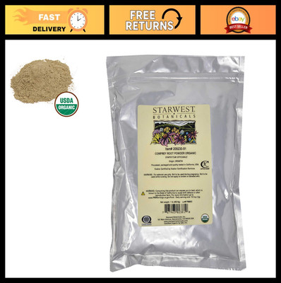 Organic Comfrey Root Powder 1 lb - Herbal Supplement for Skin & Joint Health