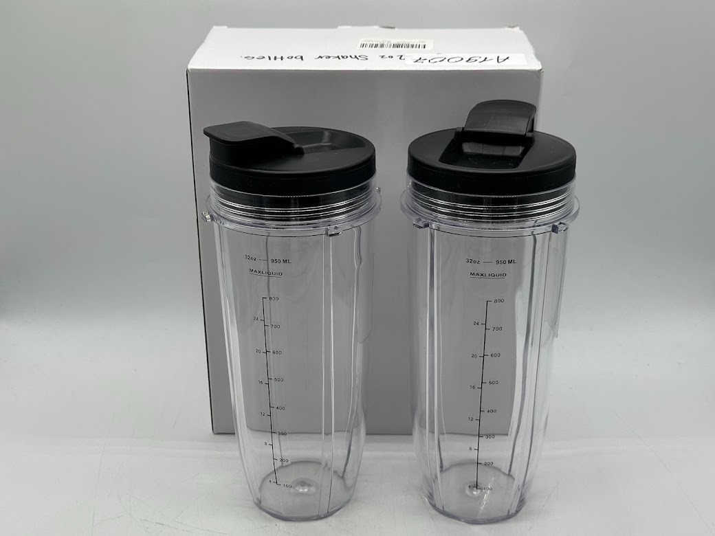 Replacement 32oz Blender Cup with Sip & Seal Lid For Nutri Ninja BL450
