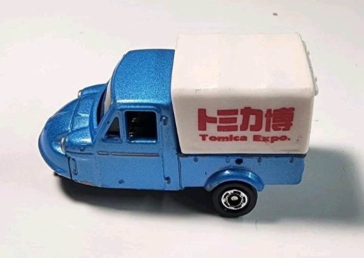 Takara Tomy Tomica Expo Blue Daihatsu Midget 1/50 Diecast/Plastic HTF - Image 4 of 4