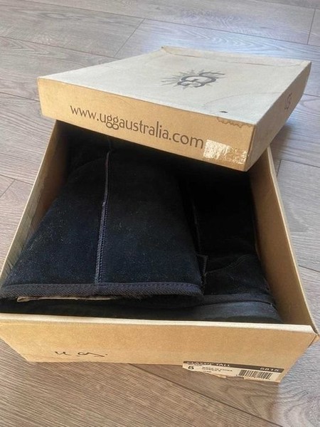 Women UGG Boots Black Sheepskin 40