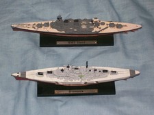 ATLAS EDITIONS COLLECTION DeAGOSTINI 1:1250 SCALE BISMARK & HMS HOOD model SHIPS