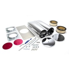 Rpc R5236 Shotgun Style Scoop Air Cleaner Assembly 20 Long 6 Tall Aluminum Kit