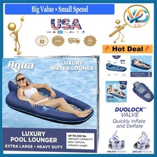 Luxury Inflatable Pool Float Lounge - Extra Large Palm Beach Flamingo