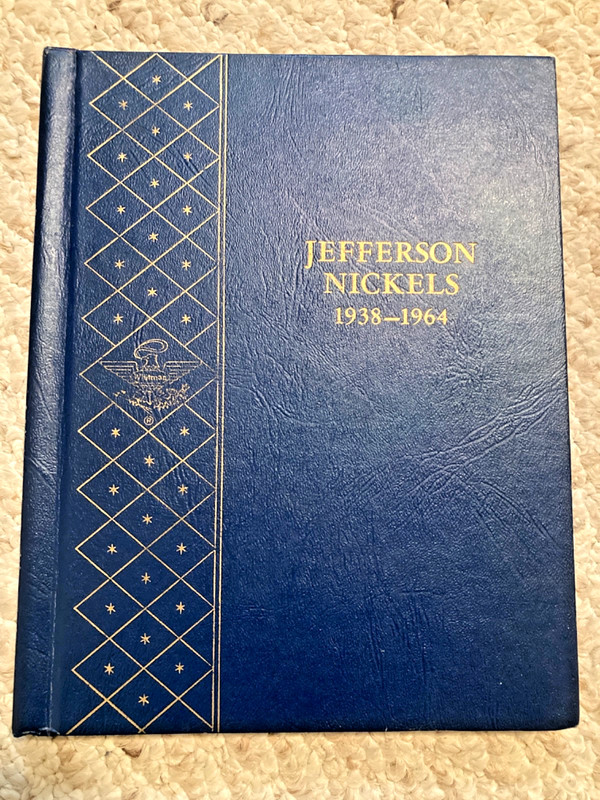 Jefferson Nickel Collection 1938-1964 Complete in Delux Album