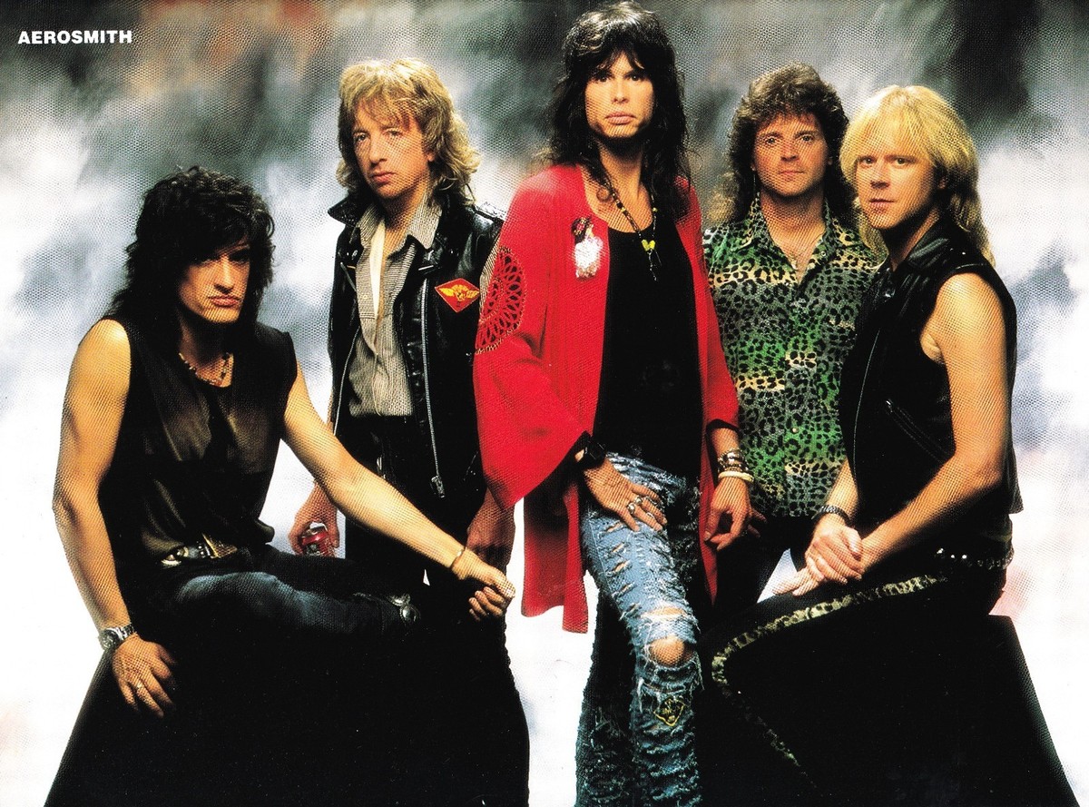 AEROSMITH-1989 MAGAZINE 8X11 MINI-POSTER PINUP CLIPPING-STEVEN