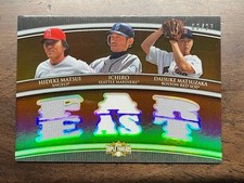 Matsui Ichiro Matsuzaka 2010 Topps Triple Threads Triple Patch /27