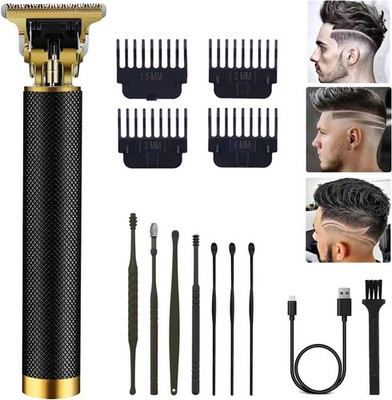 Professional Cordless Hair Clipper and Trimmer for Men,T Blade Zero Gapped Rech