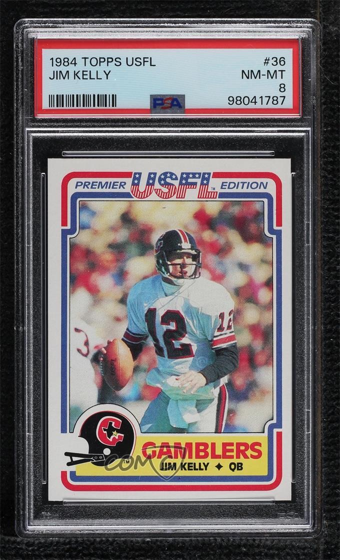 1984 Topps USFL Jim Kelly #36 PSA 8 HOF 1q7