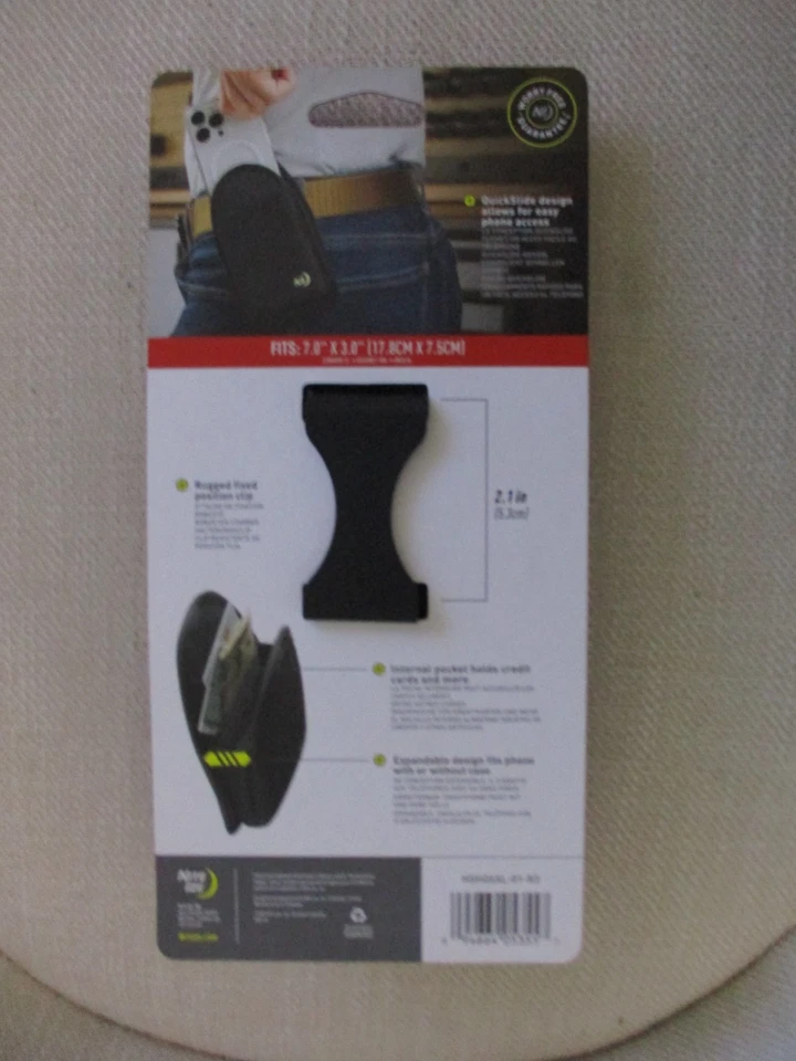 Nite Ize Clip Case Hardshell Universal QuickSlide Holster XL Belt Clip Phone 7x3 - Image 2 of 4