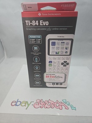 TEXAS INSTRUMENTS- TI-84 EVO - GRAPH CALC.- NEW (SEALED) - WHITE - PHYTHON SOFT.