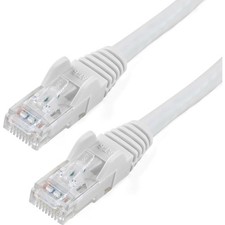 StarTech 14ft White Cat6 Patch Cable with Snagless RJ45 Connectors - Cat6