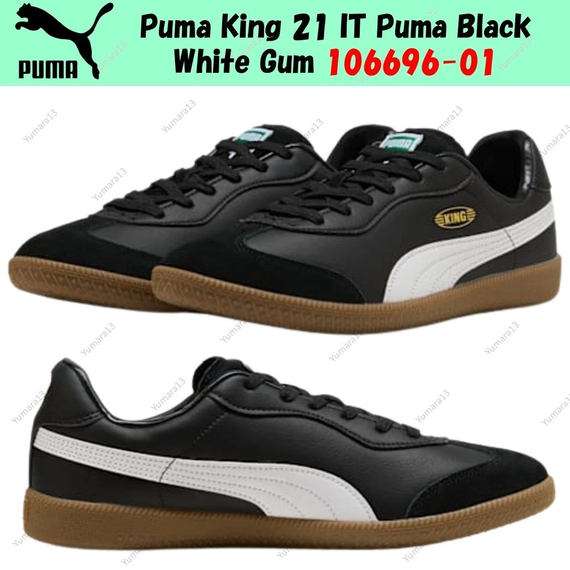 Puma King 21 IT Black White Gum for sale | eBay