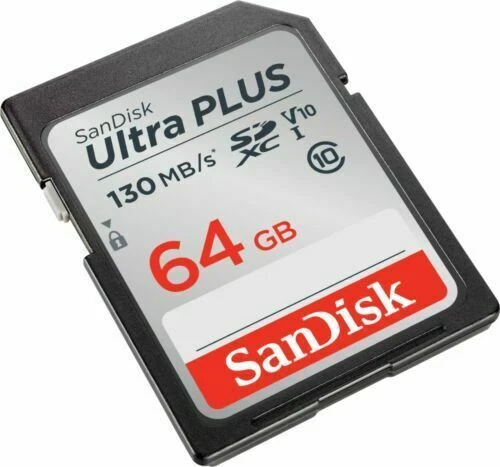 SanDisk Ultra Plus 64GB SDXC Memory Card, Up to 130 MB/s, Class 10, UHS-I, V10 - Image 2 of 4