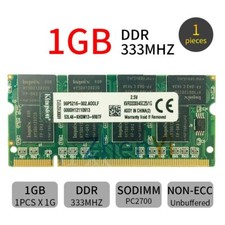 Kingston 1GB DDR1 333MHz PC-2700 200Pin Non-ECC SO-DIMM RAM Laptop Memory RAM