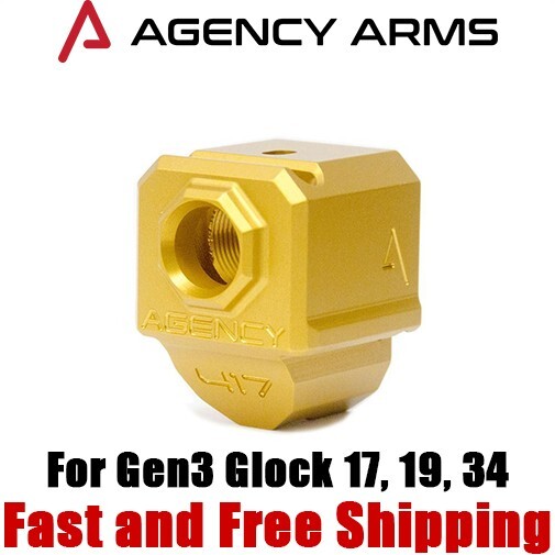 Agency Arms 417 Single Port 9mm Compensator/ Comp for Gen 3 Glock
