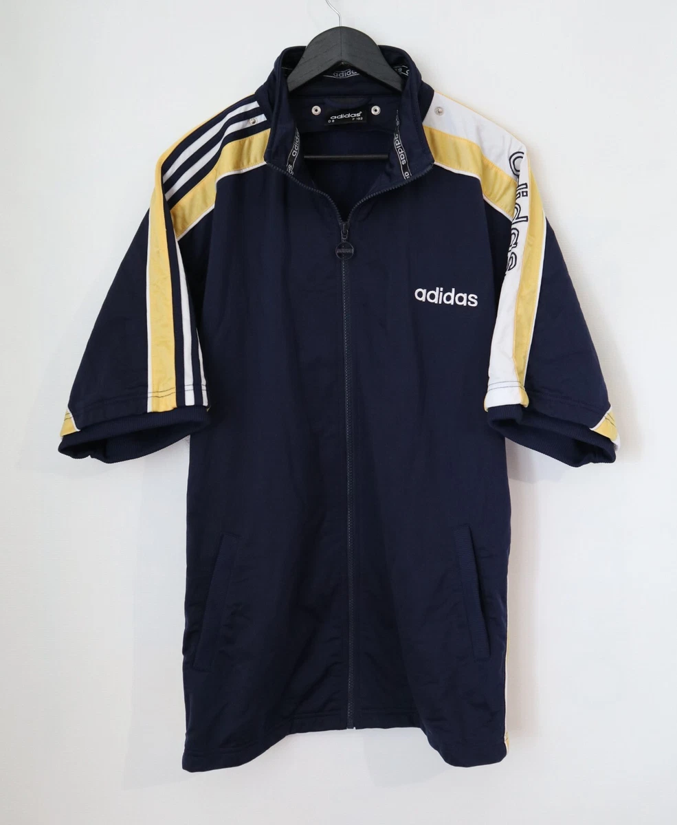 ADIDAS BASKETBALL BOX GYM VINTAGE WAR UP TRACK JACKET SHORT SLEEVE
