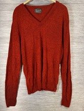 VTG John Weitz Men's M Sweater Red Made In USA