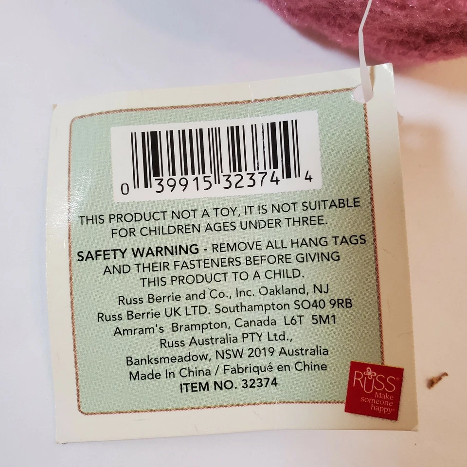 Russ Bonnie Lynn Snowman Headband and Earmuffs Child Size Pink - Image 3 of 3