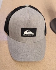 Quicksilver Trucker Style Snapback Mesh Hat Grey Barely Used