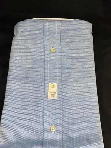 Jack Taylor Beverly Hills Blue LS Men's Dress Shirt 15.5-35 100% Cotton NWT - Picture 5 of 8