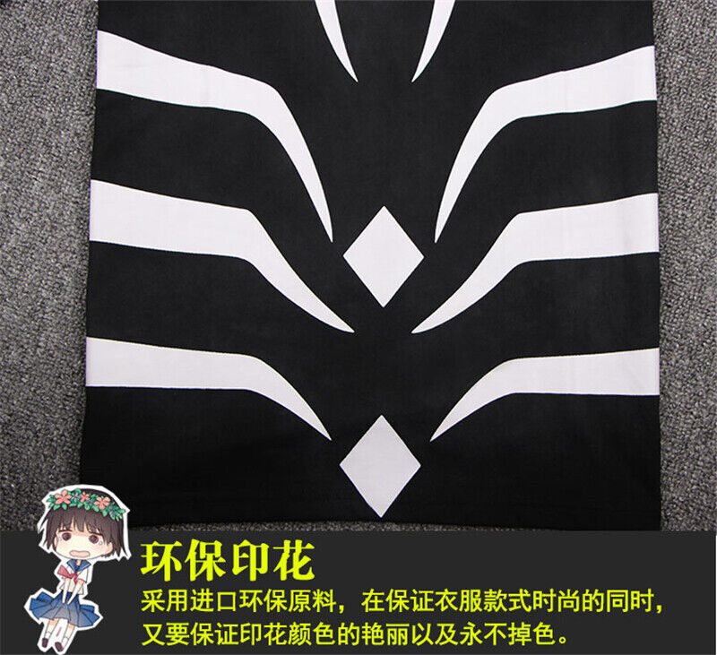 Toaru Majutsu no Index Cosplay Costumes Accelerator T-Shirts Toaru Kagaku  no Railgun Men Stripe Tops T shirts Black white Tees - AliExpress