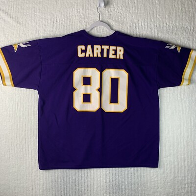 Vintage Minnestoa Vikings Jersey Adult XL Chris Carter #80 NFL