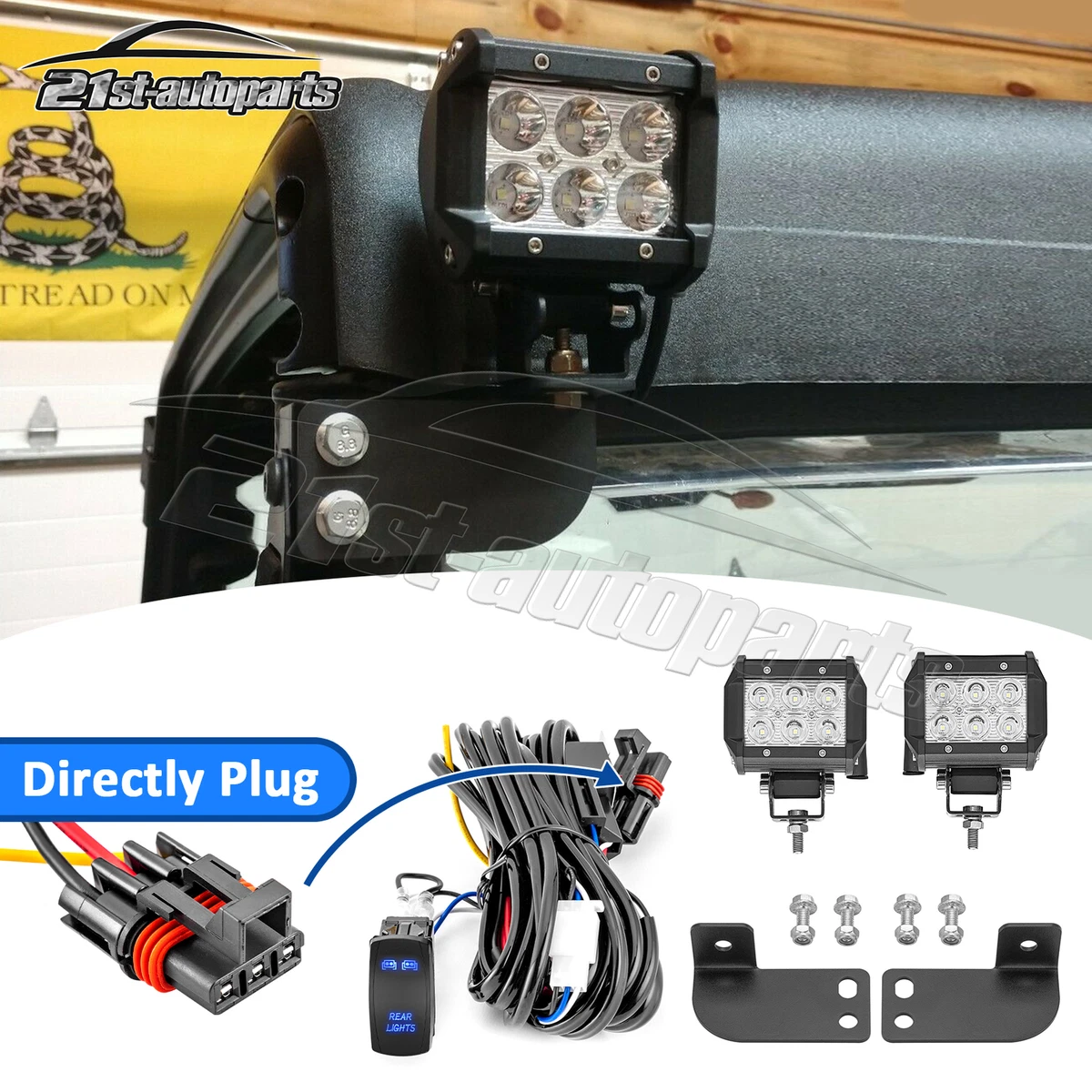 Polaris ranger rear light bar deals
