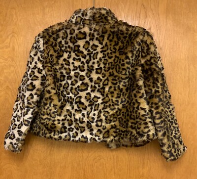 Princess vera wang leopard cheetah jacket coat simply faux