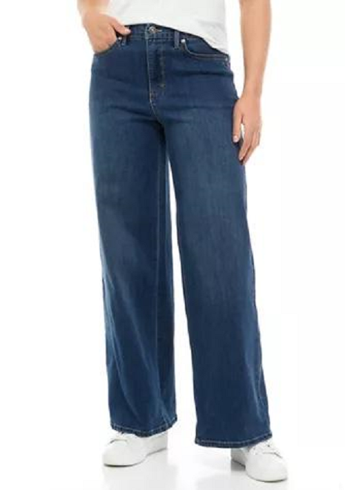 NEW GLORIA VANDERBILT BLUE WIDE LEG JEANS SIZE 14 SIZE 16 SIZE 18