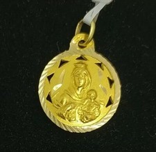 18K Gold Pendant. Scapular Medal 18.2Mm. Ref 193544-18