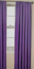 2 pc Eclipse Kids Purple Kendall Rod Pocket Panels (1 Pair) 84" x 63" NIP